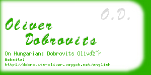 oliver dobrovits business card